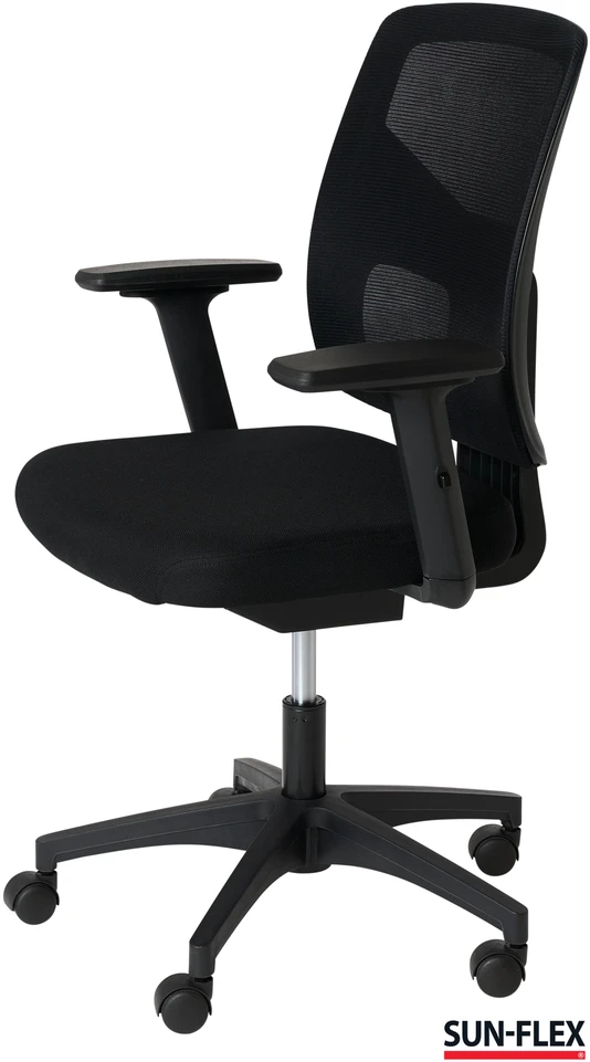 Sunflex Biuro kėdė SUN-FLEX OFFICECHAIR su tinkeliu, juoda