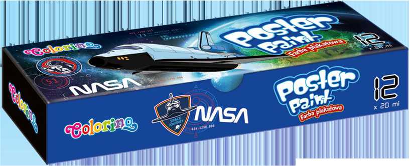 Colorino Guašas 12 spalvų 20ml Nasa