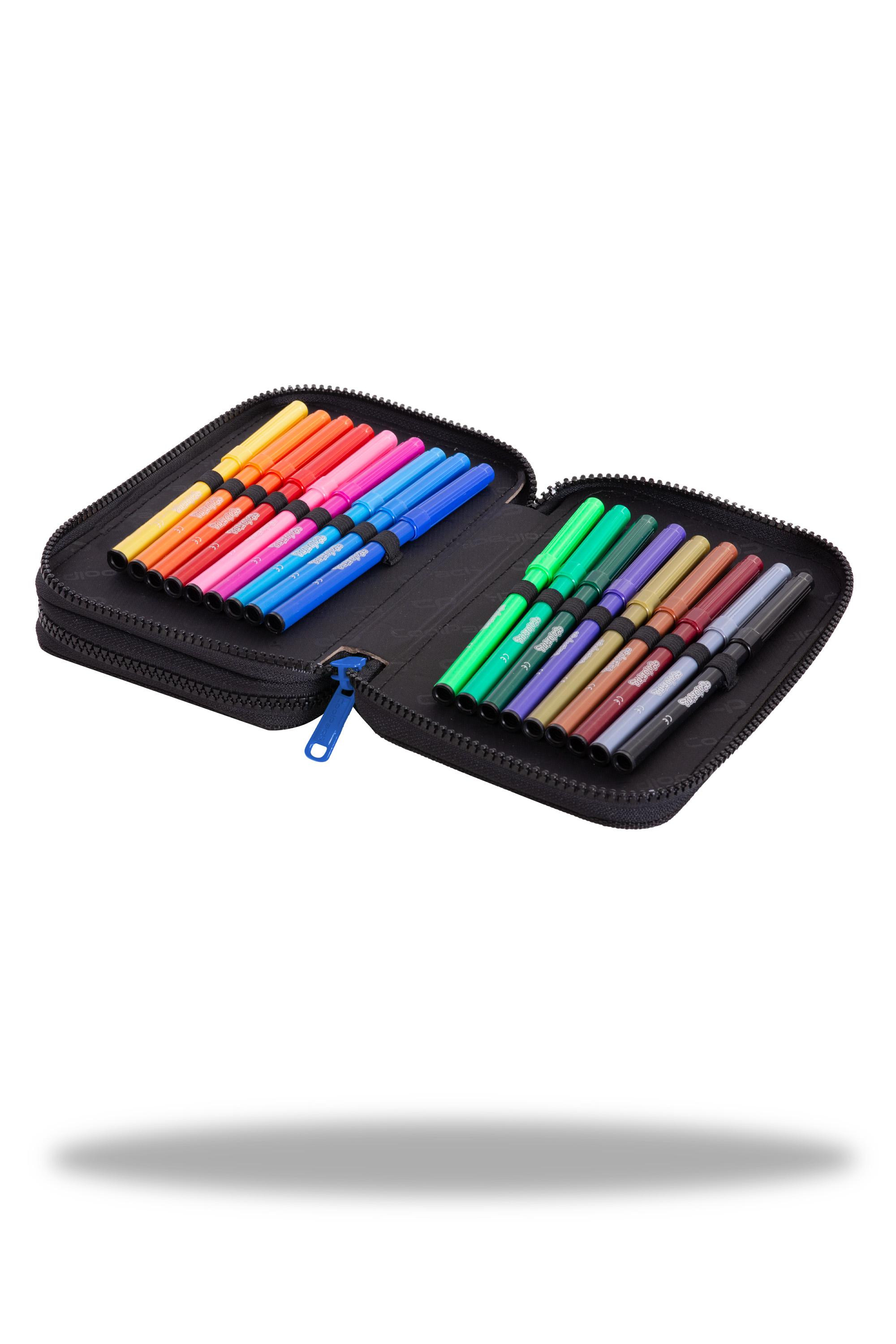Cool Pack Forminis dviejų skyrių penalas su priedais CoolPack Football mėlynas