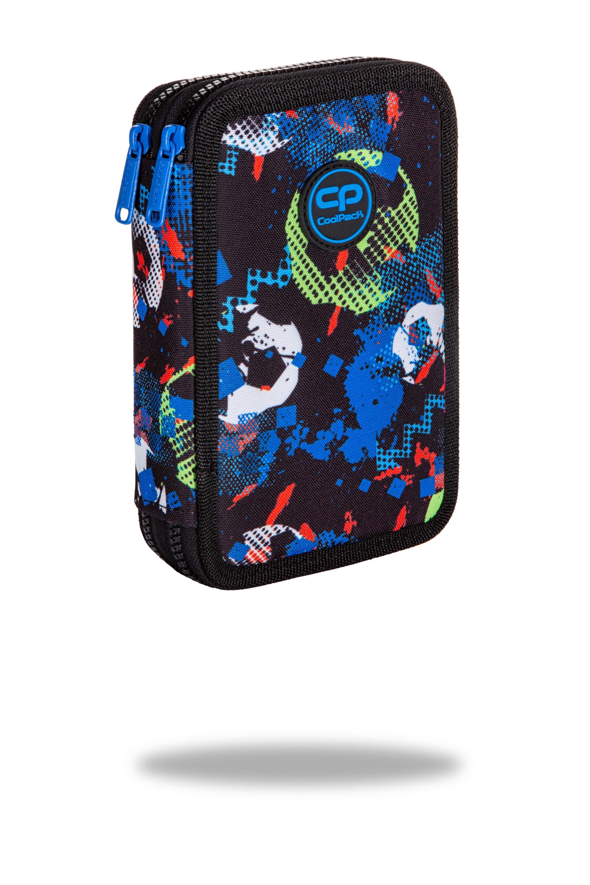 Cool Pack Forminis dviejų skyrių penalas su priedais CoolPack Football mėlynas