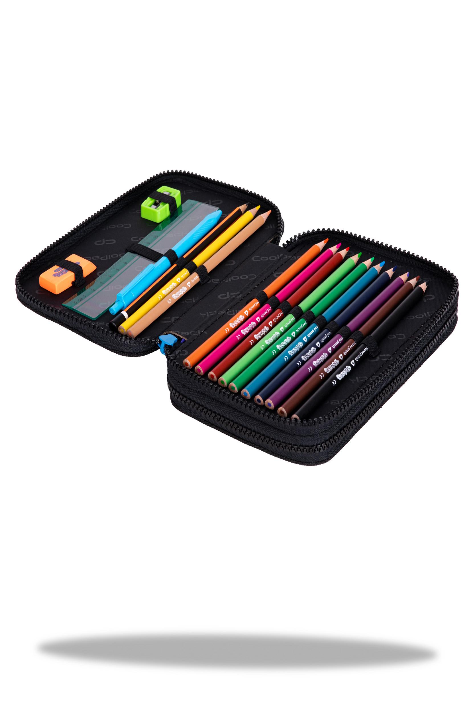 Cool Pack Forminis dviejų skyrių penalas su priedais CoolPack Jumper 2 Catch me
