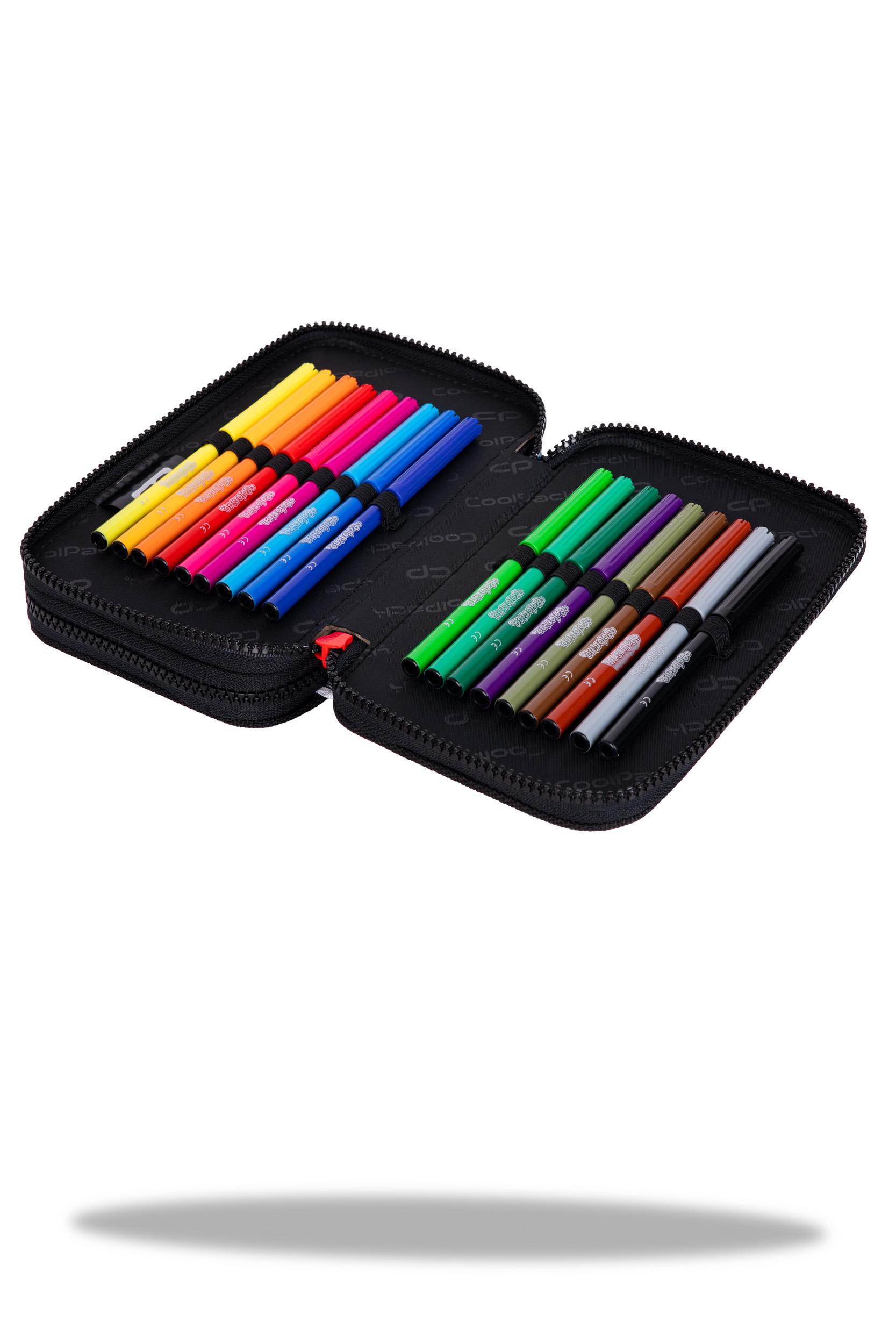Cool Pack Forminis dviejų skyrių penalas su priedais CoolPack Jumper 2 Catch me