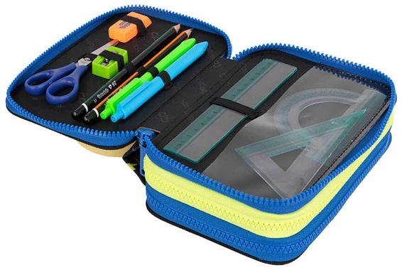 Cool Pack Forminis trijų skyrių penalas su priedais CoolPack Jumper 3 ATLANTIS