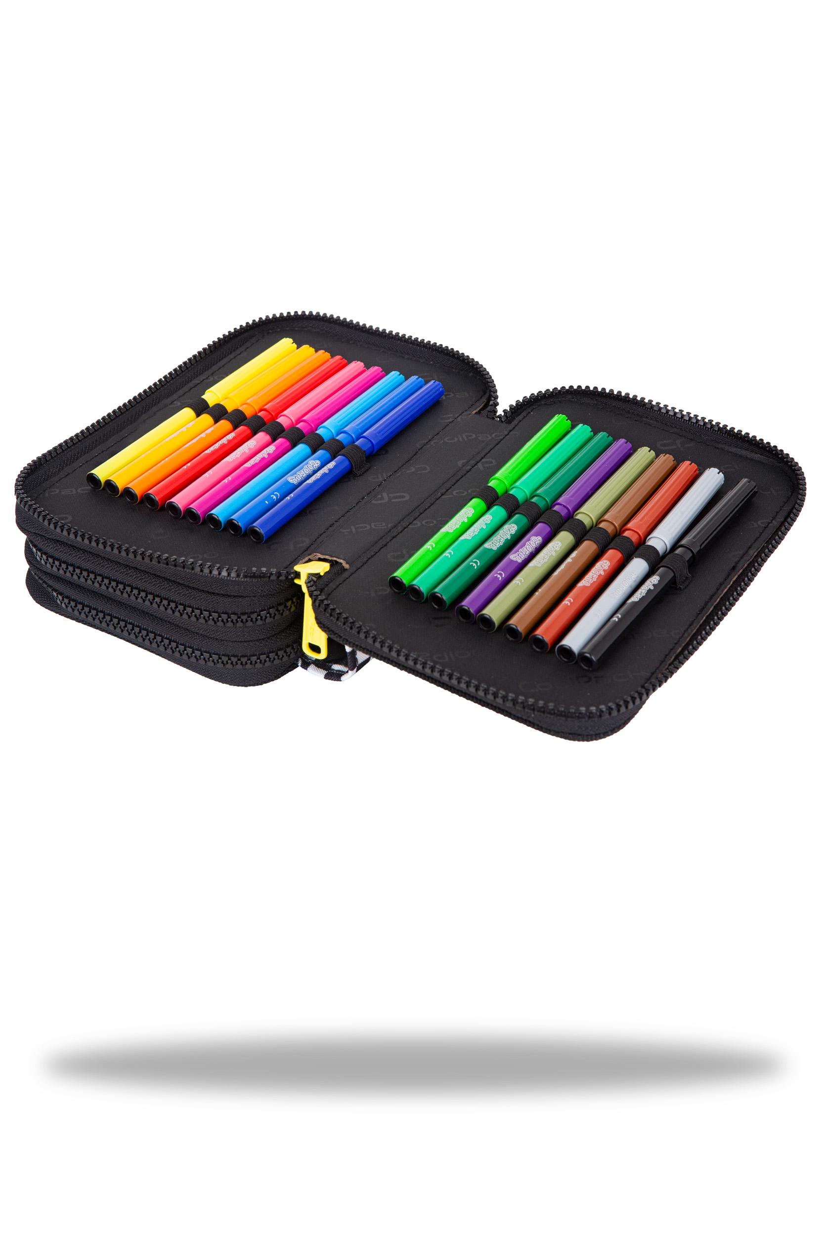 Cool Pack Forminis trijų skyrių penalas su priedais CoolPack Jumper 3 Catch me