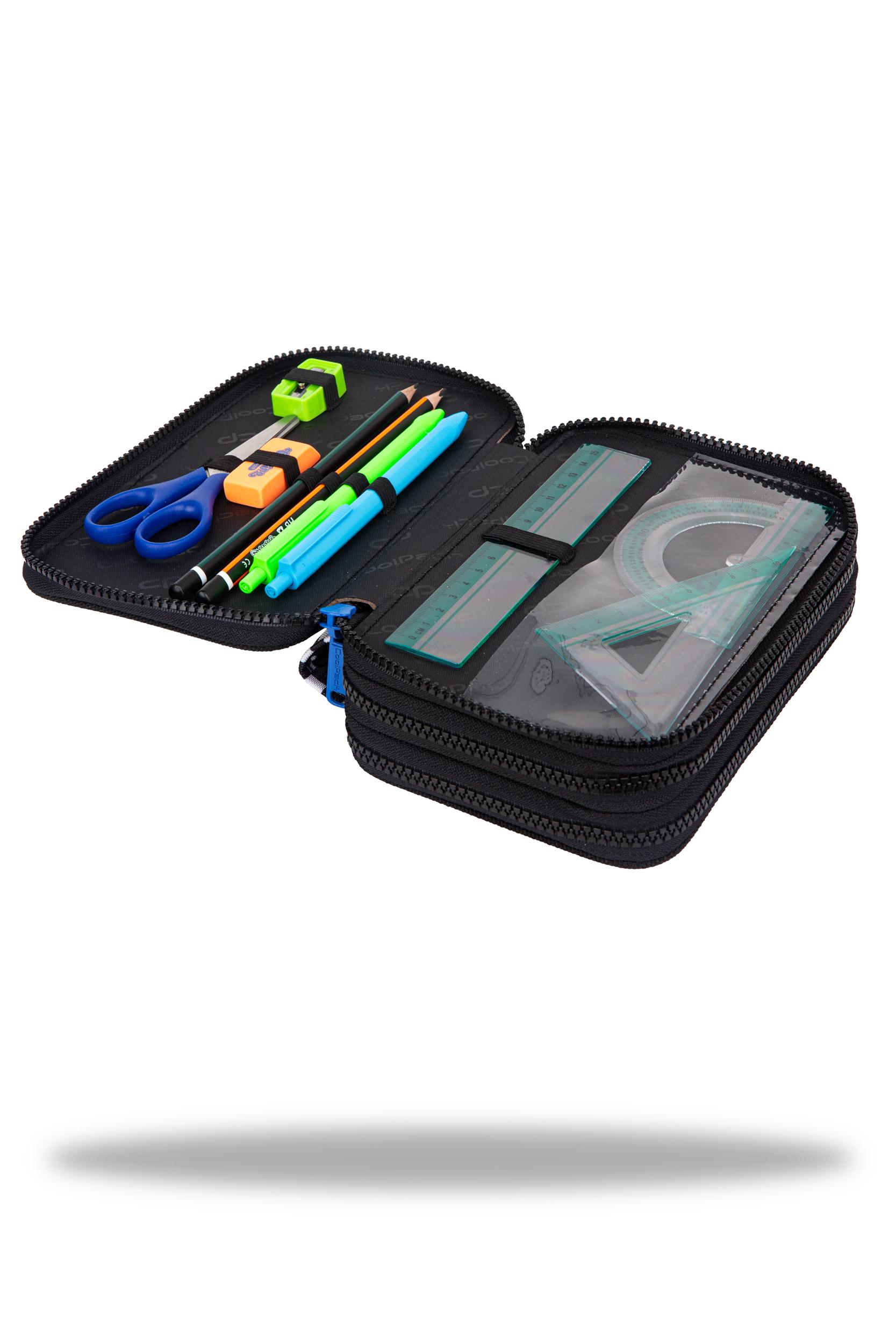 Cool Pack Forminis trijų skyrių penalas su priedais CoolPack Jumper 3 Catch me
