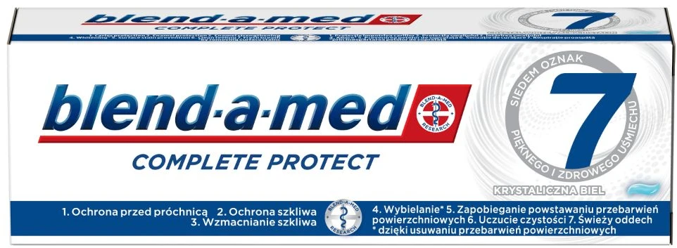 Dantų pasta BLEND A MED Complete Protect 7 Complete Baltas, 75ml