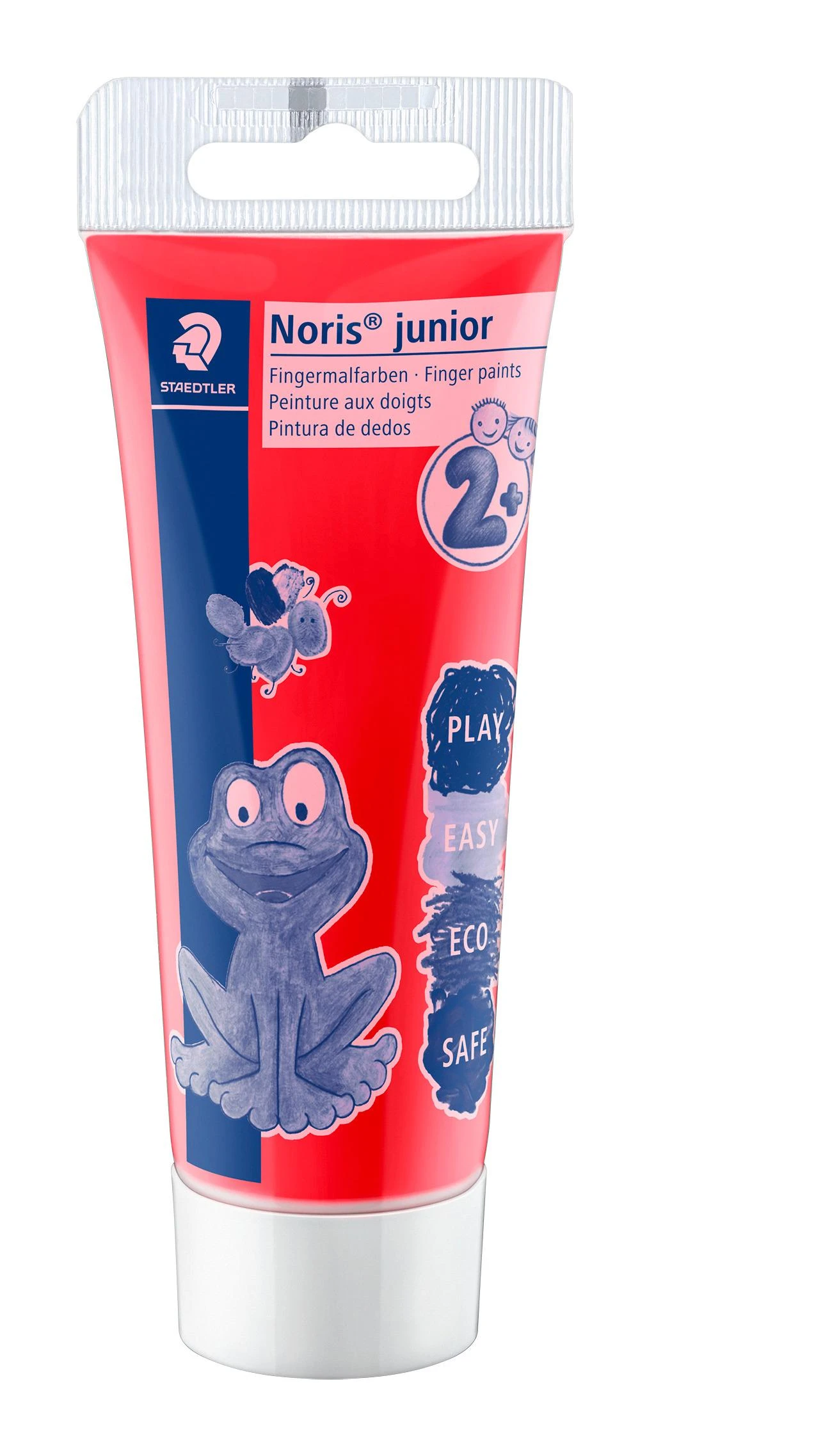 Staedtler Noris Junior raudoni dažai pirštams