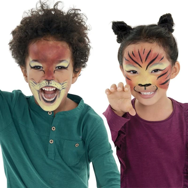CARIOCA ANIMALS veido dažų pavyzdys ant vaikų