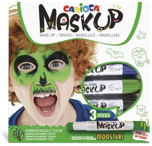 Dažai veidui CARIOCA MONSTER, 3 vnt.