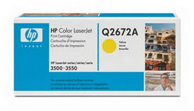 Hewlett Packard (HP) Dažomieji milteliai HP Q2672A, GELTONA