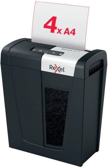 Dokumentų naikiklis Rexel Secure MC4, Whisper-Shred™, P-5, 2x15mm, 14L