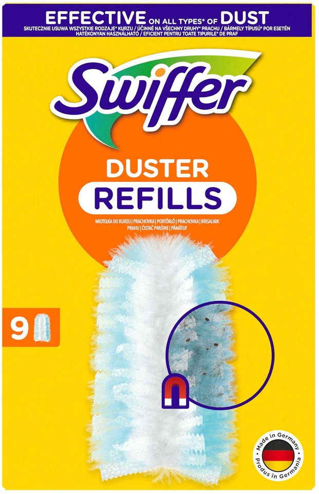 Swiffer Duster Dulkių šluosčių rinkinys, 9 vnt