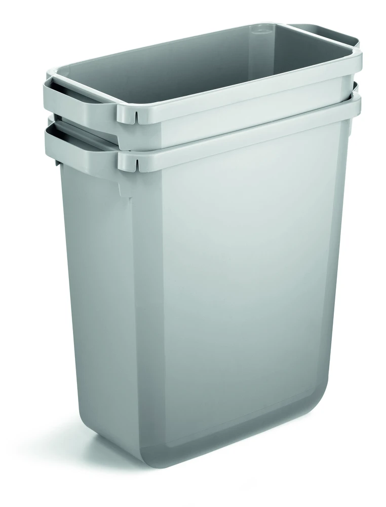 Durable Šiukšlių dėžė rūšiavimui DURABIN® 60L stačiakampė, pilka sp. (dangtis perkamas atskirai)