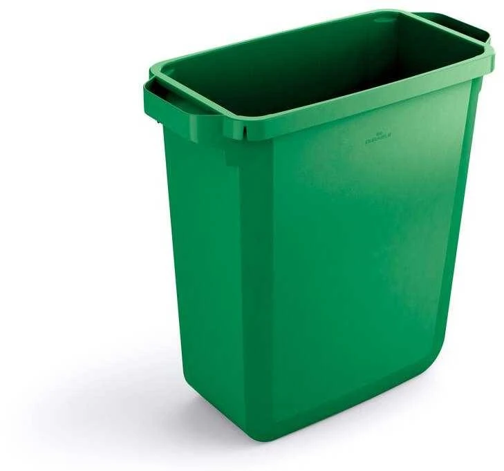 Durable Šiukšlių dėžė rūšiavimui DURABIN® 60L stačiakampė, žalia sp. (dangtis perkamas atskirai)