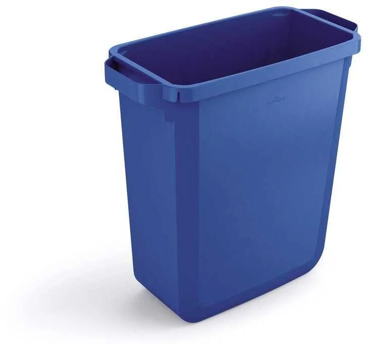 Durable Šiukšlių dėžė rūšiavimui DURABIN® 60L stačiakampė, mėlyna sp. (dangtis perkamas atskirai)