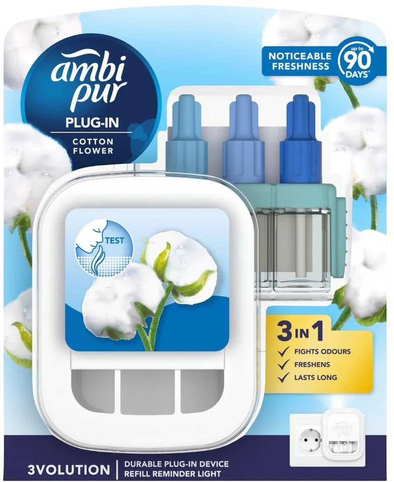Gaiviklis elektrinis AMBI PUR 3VOL COTTON SK 20ML