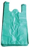 HDPE maišeliai su rankenėlėmis, 240x450mm, 14,9mkr, 100vnt., įvairių sp.