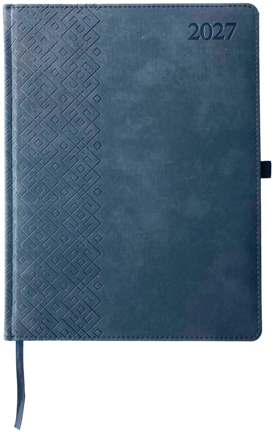Fat Kalendorius TRADITIONAL, 2027, PU, A4, juoda (Baltic)