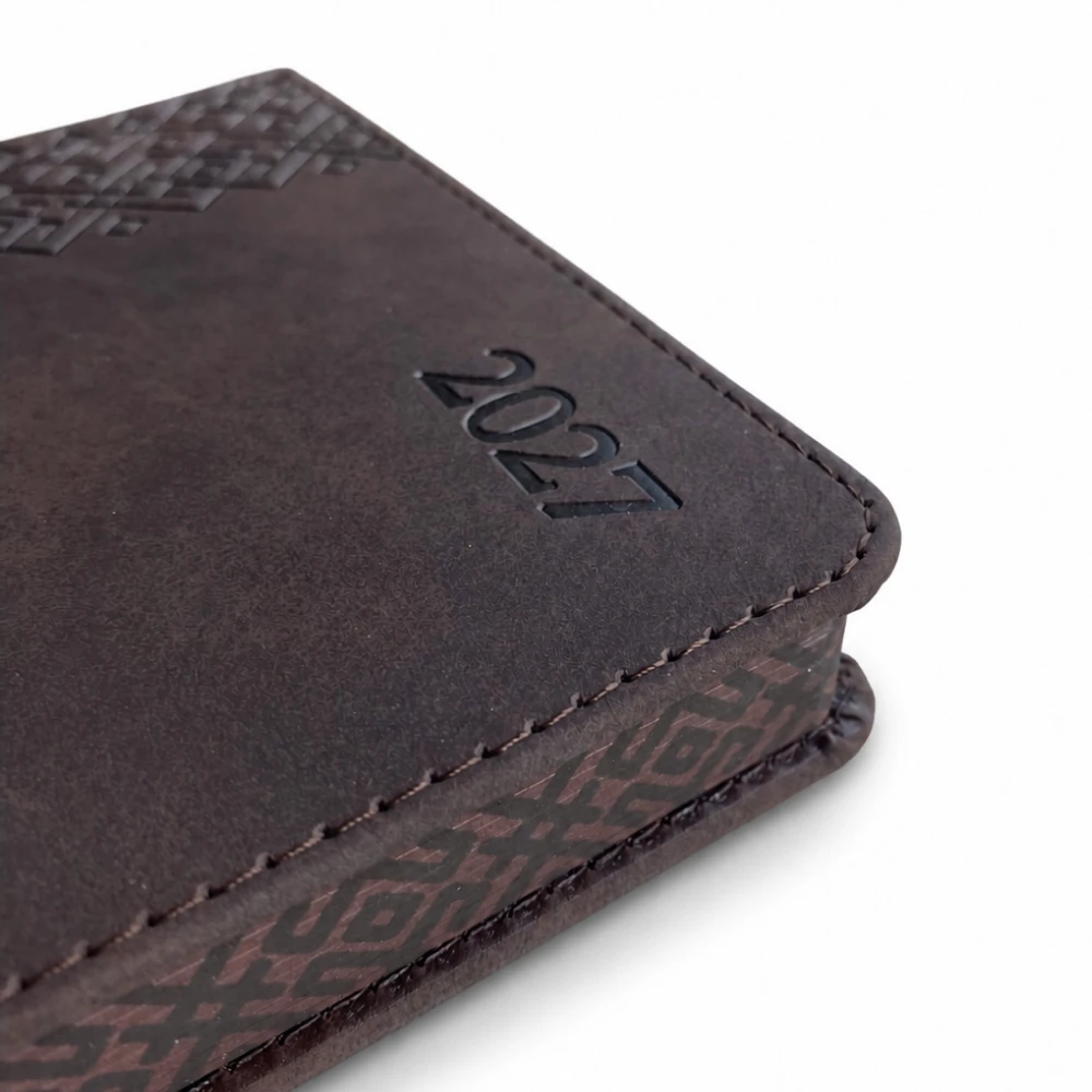 FAT Kalendorius TRADITIONAL 2027, PU, A5, ruda