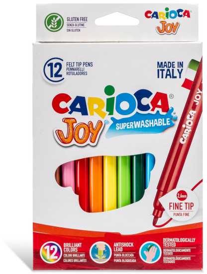 Flomasteriai CARIOCA JOY, 12 vnt.