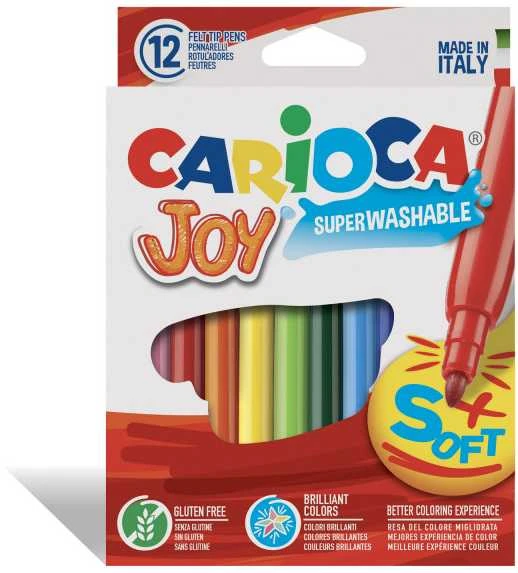 Flomasteriai CARIOCA JOY, 12 vnt., popierinė pakuotėje