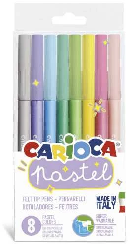 Flomasteriai CARIOCA PASTEL, 8 vnt.