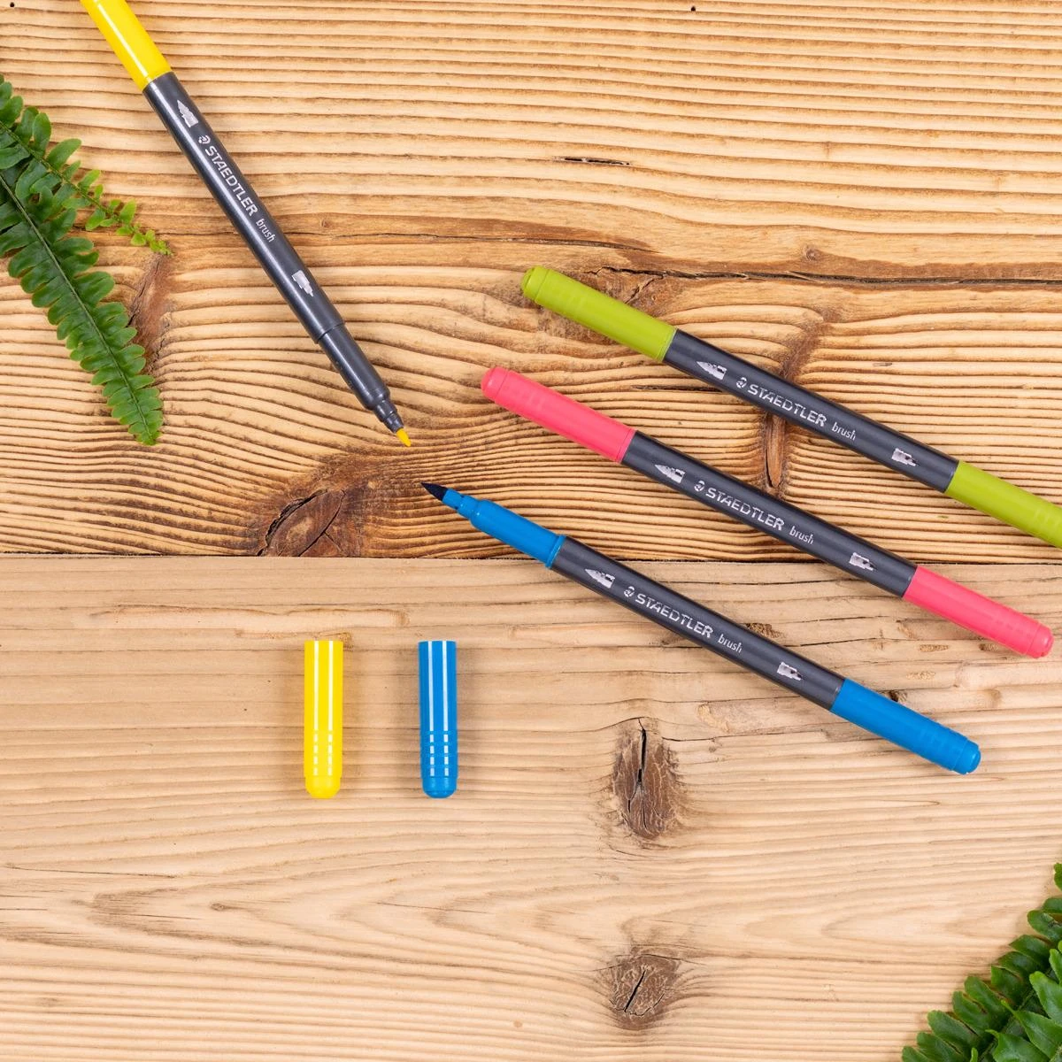 Flomasteriai STAEDTLER, dvipusiai, 18 vnt.