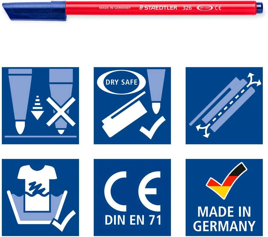 Flomasteriai STAEDTLER Noris, 10 vnt.