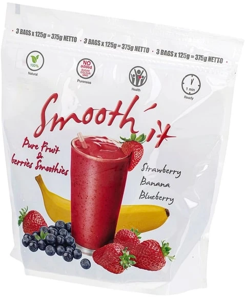 Gardu Užšaldytas vaisių - uogų kokteilis SMOOTH'IT, raudonas, 2,5kg