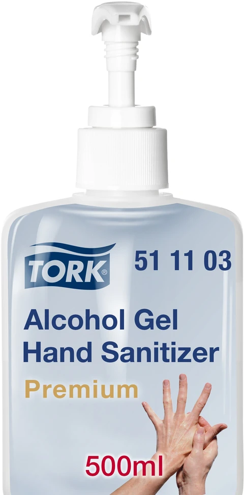 Gelinis rankų dezinfekantas TORK su pompa, 511103, 500 ml