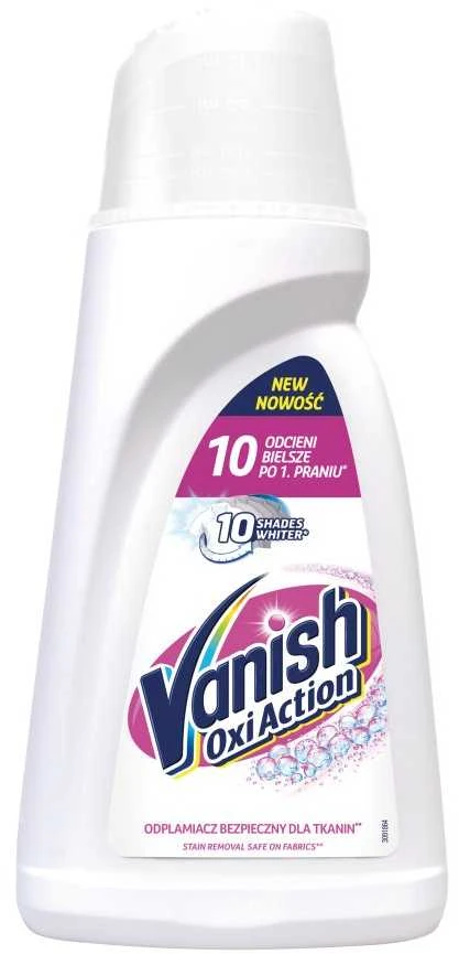 Gelis dėmėms šalinti VANISH Oxi Action Baltas, 1 l