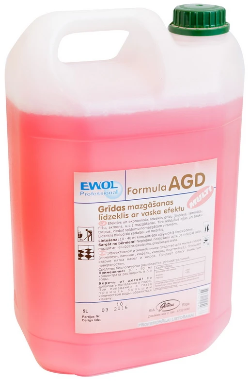 Grindų valiklis su vašku EWOL Professional Formula AGD