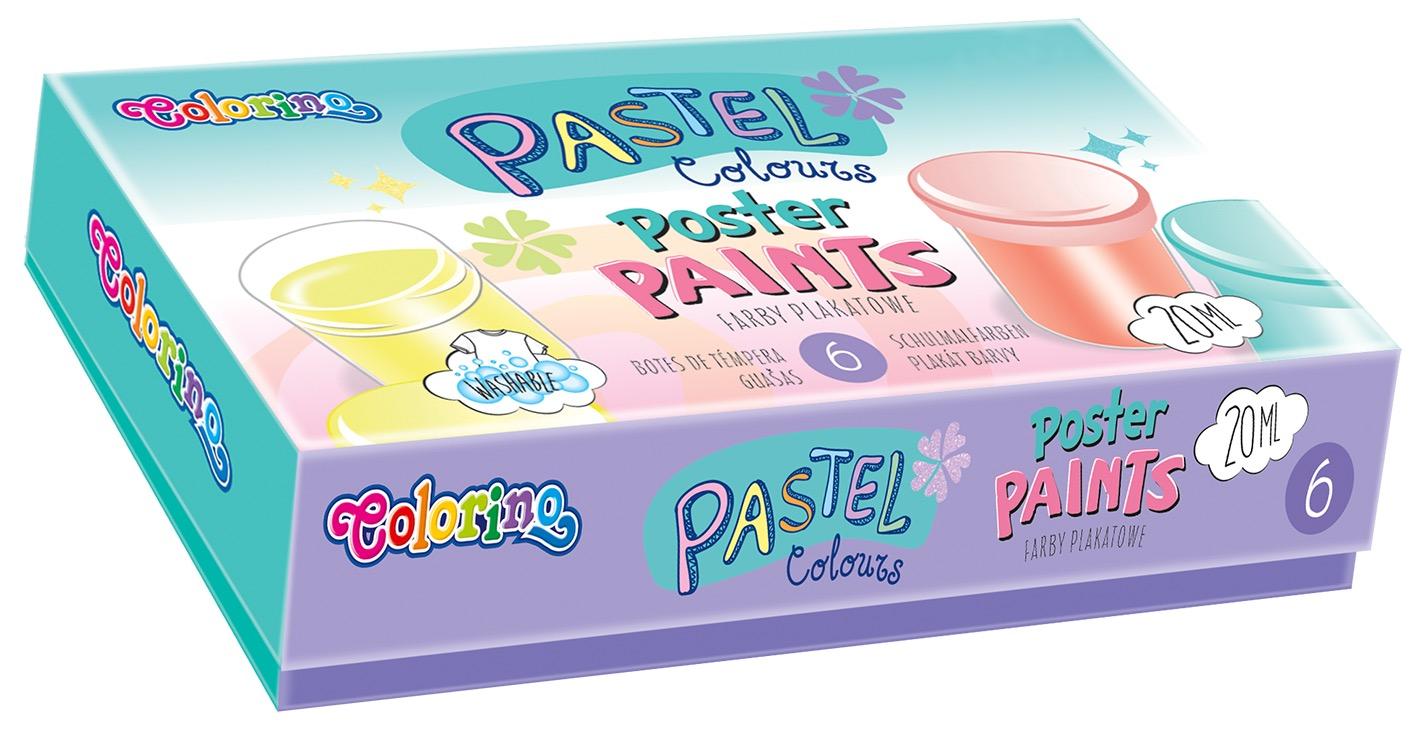 Guašas Colorino Pastel 6 pastelinių spalvų