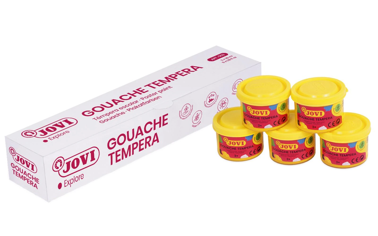 JOVI Scholar guašas auksinės spalvos, 5 indeliai po 35ml