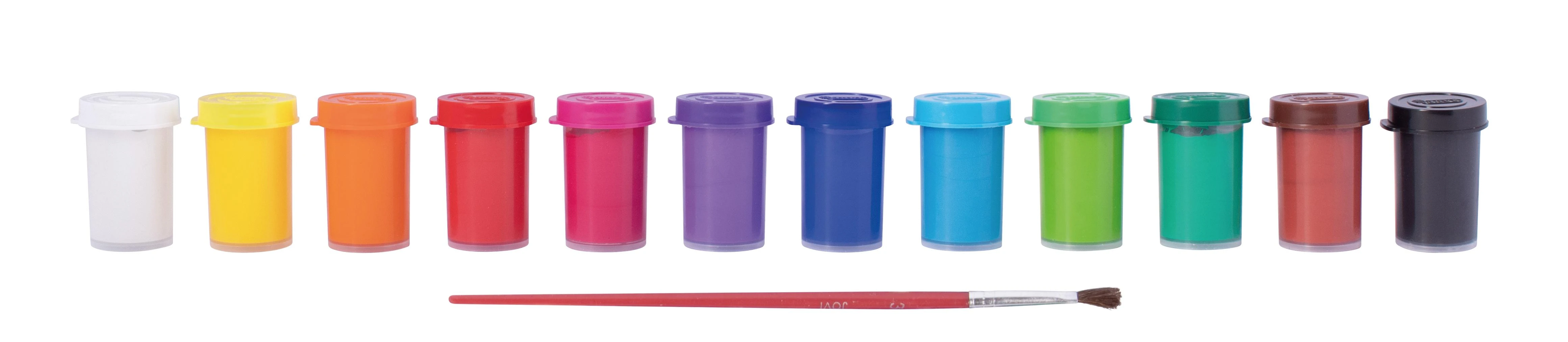 Guašas tempera JOVI, 15ml, 12 spalvų rinkinys + teptuku
