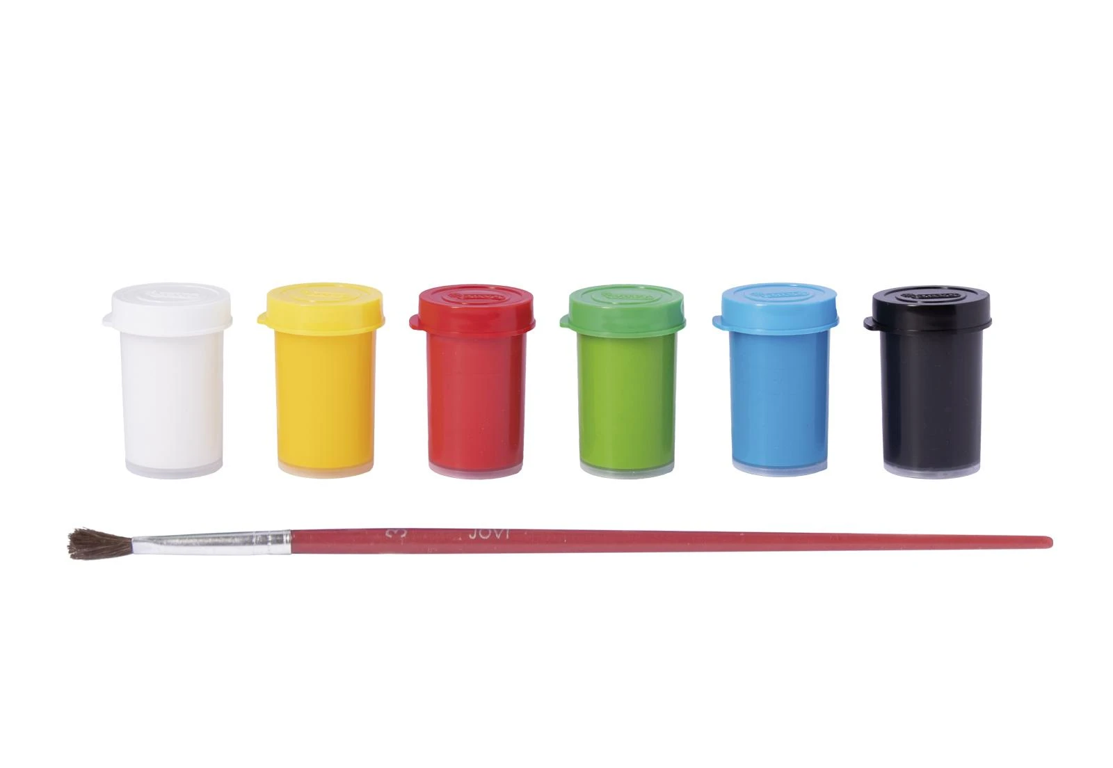 Jovi Tempera Netoksiškas guašas įvairių spalvų, 15 ml talpa, 6vnt