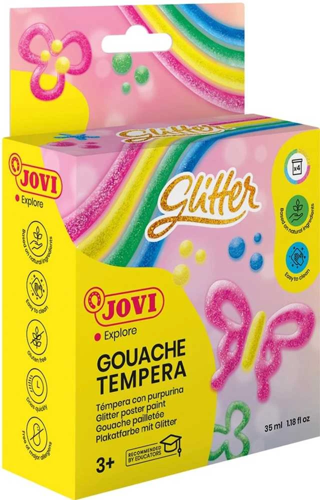 JOVI Glitter guašo temperos pakuotės kampas