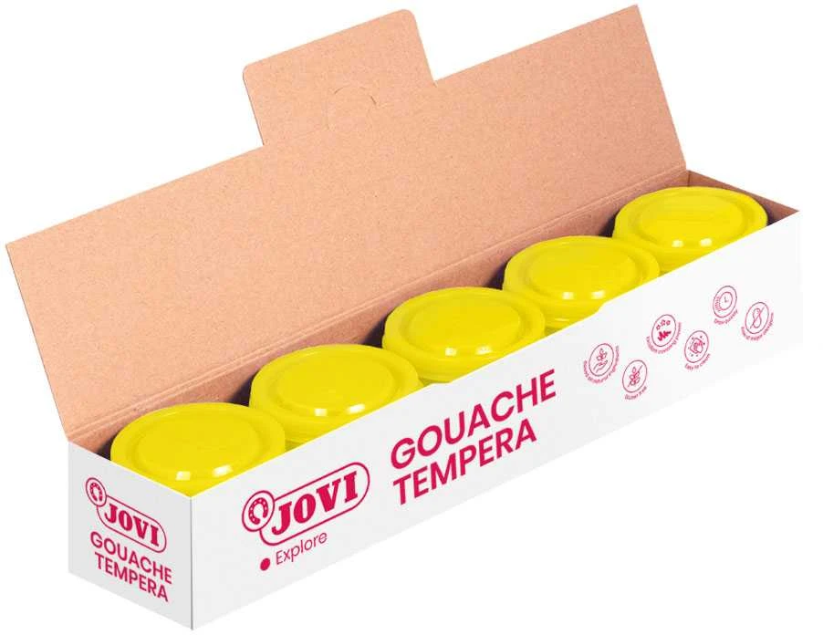 Guašas tempera JOVI Scholar, 5vnt. po 35ml, auksinės sp.