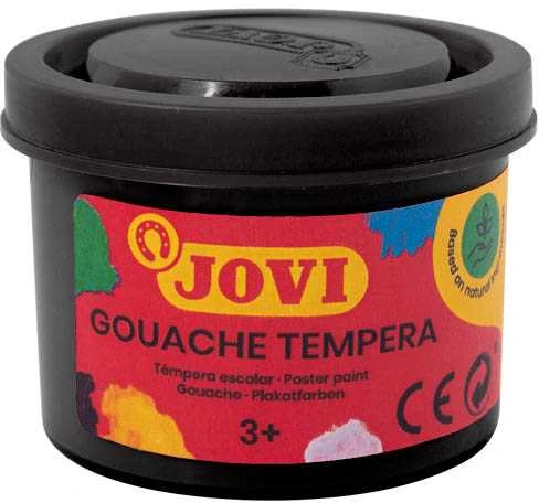 Guašas tempera JOVI Scholar, 5vnt. po 35ml, juodos sp.