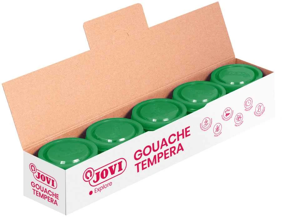Guašas tempera JOVI Scholar, 5vnt. po 35ml, tamsiai žalios sp.