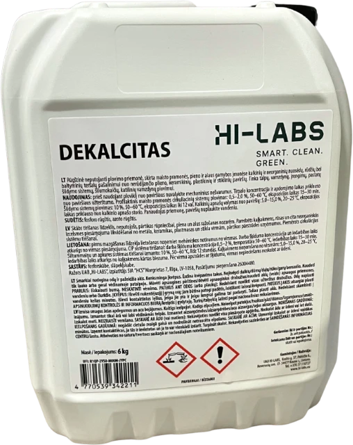 Higeja Hi Labs Dekalcitas 6kg DĖL UŽSAKYMO KREIPTIS TELEFONU