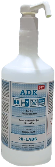 Hi Labs Skystas asmens higieninis dezinfekantas ADK 612 su dozatoriumi 1L