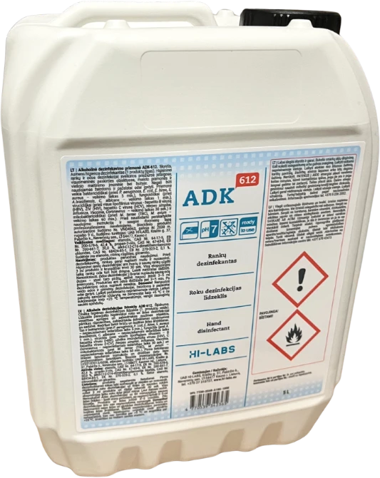 Hi Labs Skystas asmens higieninis dezinfekantas ADK 612 5L