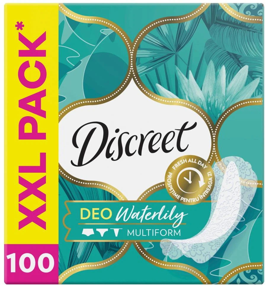 Higieniniai įklotai DISCREET Vanduo Lily, 100 vnt.