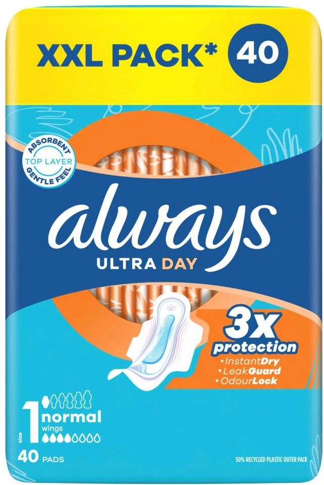 Higieniniai paketai ALWAYS Ultra Normal Plus, S1, 40 vnt.