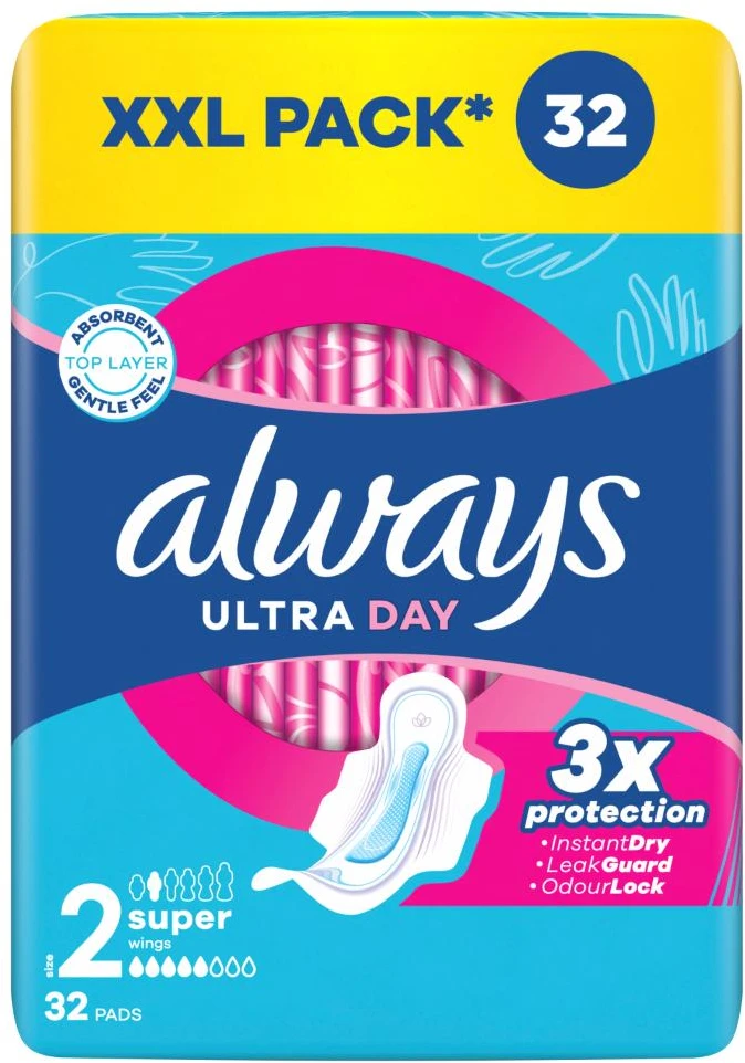 Higieniniai paketai ALWAYS Ultra Super Plus, S2, 32 vnt.