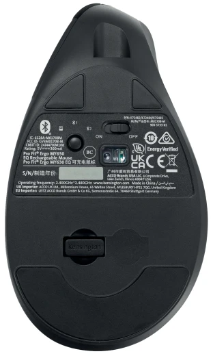 KENSINGTON MY630 EQ WIRELESS - ERGO Pelė (RECHARGEABLE)