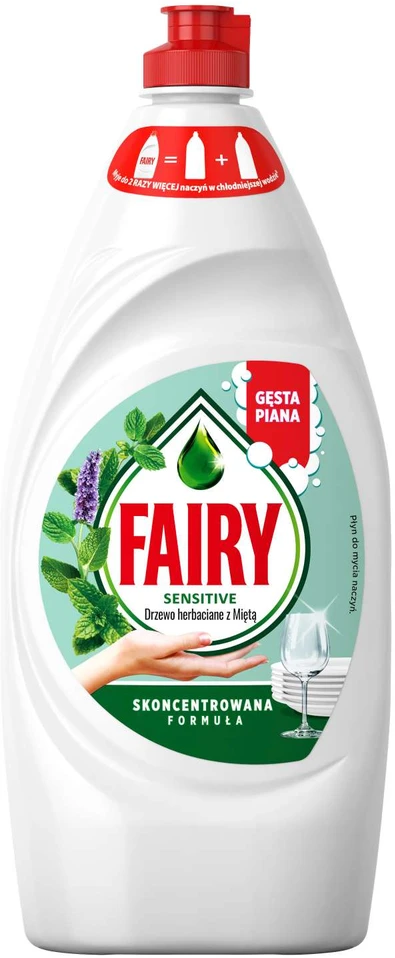 Indų ploviklis FAIRY SENSITIVE Tea Tree & Mint, 900 ml