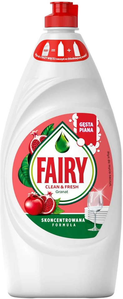 Indų ploviklis FAIRYPomegranade&Raudona Oranžinis, 900 ml