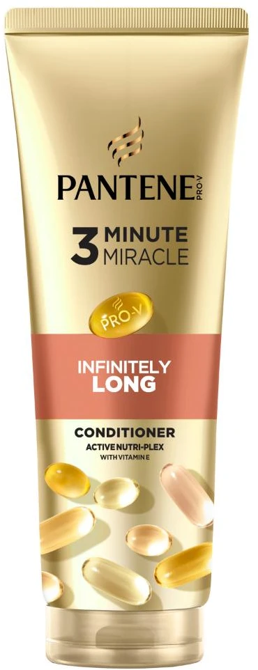 Intensyvus plaukų kondicionierius PANTENE Infinitely Long, 3 minutes miracles, 220 ml